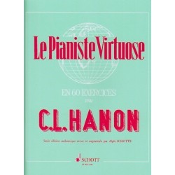 Le Pianiste Virtuose en 60 exercices CL Hanon Ed Schott Melody music caen