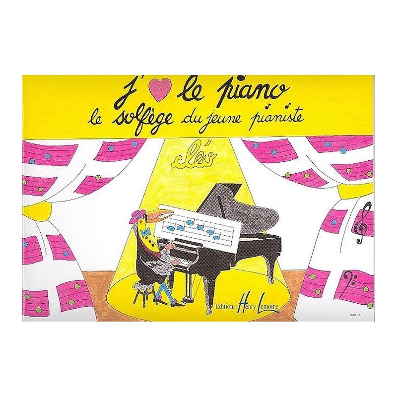 J'aime le piano le solfège du jeune pianiste Cléo Ed Henry Lemoine