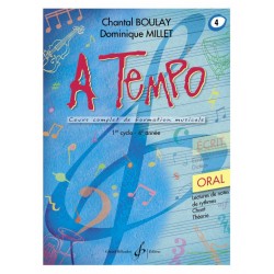 A Tempo 1er cycle 4è année Oral Chantal Boulay Dominique Millet Ed Billaudot Melody music caen