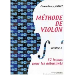 Méthode de Violon Vol1 Claude Henry Joubert Ed Combre