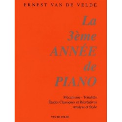 La 3ème année de Piano Ernest Van de Velde Ed Van de Velde Melody music caen