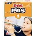 Méthode pour l apprentissage de la trompette Pas à Pas Vol1 Ed De Haske Melody music caen