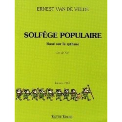 Solfège Populaire Basé sur le Rythme Clé de Sol Ed Van de Velde Melody music caen