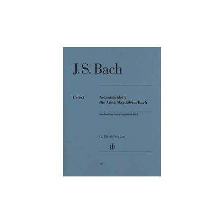 Notebook for Anna Magdalena Bach Urtext HN349 Melody music caen