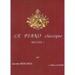 Le piano classique recueil 1 Lucette Descaves Melody music caen