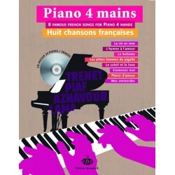 Piano 4 mains 8 chansons françaises