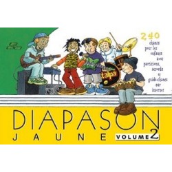 Diapason jaune Vol2 avec accords guitares Melody music caen