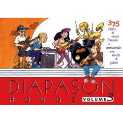 Diapason rouge Vol3 avec accords guitares Melody music caen