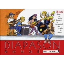 Diapason rouge Vol5 avec accords guitares Melody music caen