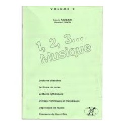 1,2,3...Musique vol2 Louis Fazzari, Daniel Torti Ed AB Melody music caen