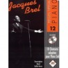 Recueil spécial piano vol12 Jacques Brel