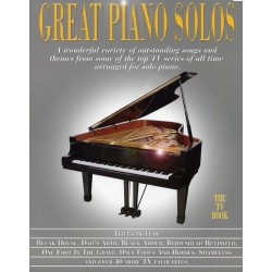 Great piano solos The TV Book ouvrage corné Melody music caen