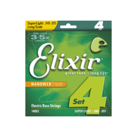 Elixir String Bass Nanoweb Nickel Melody music caen