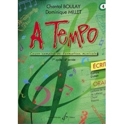 A Tempo 1er cycle 4è année Oral Chantal Boulay Dominique Millet Ed Billaudot Melody music caen
