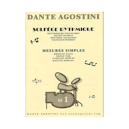 Dante Agostini Solfege rythmique N°1 Melody music caen