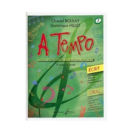 A Tempo Vol 7 Ecrit 2è cycle 3em année Melody music caen