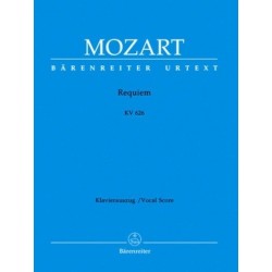 Requiem KV626 Urtext Mozart Vocal score Melody music caen