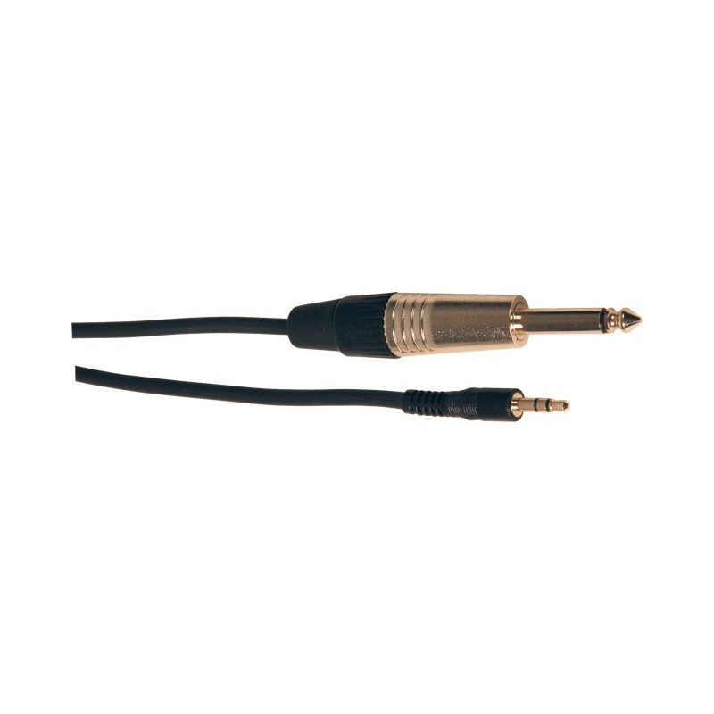 Yellow Cable Mini j. stereo male/2 Jack male 3m