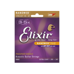 Elixir Cordes Acoustiques Nanoweb Phosphor Bronze Melody music caen