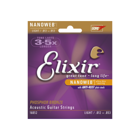 Elixir Cordes Acoustiques Nanoweb Phosphor Bronze Melody music caen