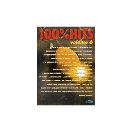 100% HITS Vol.6 en PVG, Ed. Carisch