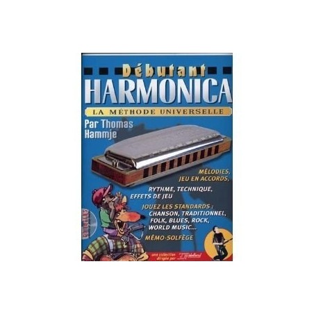 Débutant Harmonica Rebillard Avec CD Melody Music Caen