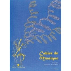 Cahier de musique 96 pages à spirales