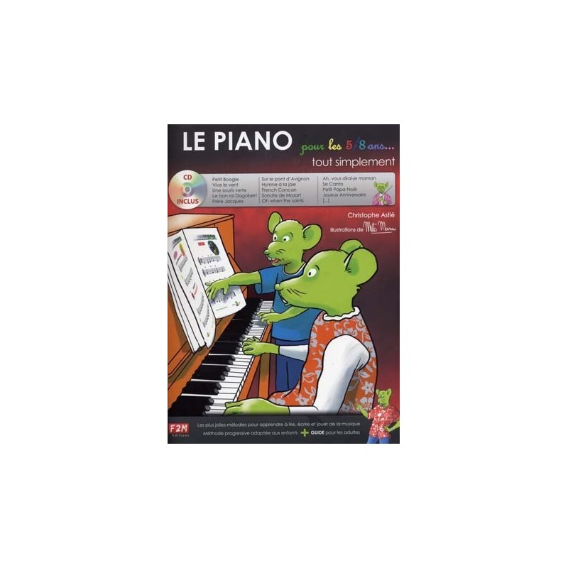 le piano tout simplement pour les 5/8 ans avec CD Melody Music Caen