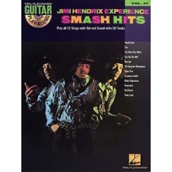 GUITAR PLAY ALONG VOL.47 HENDRIX JIMI SMASH HITS TAB CD