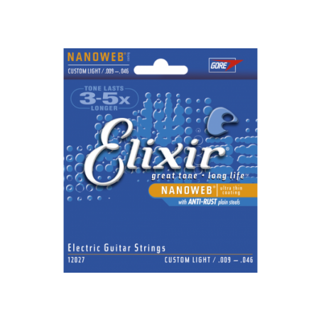 Elixir Cordes Electriques Nanoweb Melody music caen