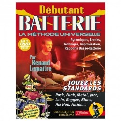 Debutant Batterie Rebillard avec CD et DVD