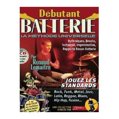 Debutant Batterie Rebillard + CD Melody music Caen
