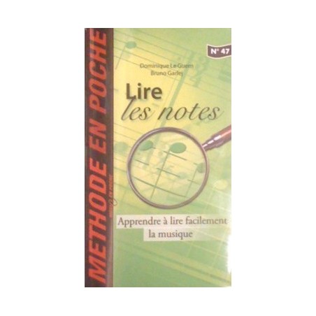 Méthode en Poche N°47 Lire les notes Ed Hit Diffusion Melody music caen