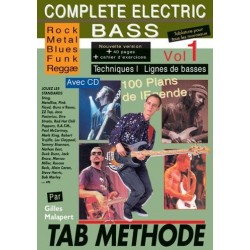 Complete Electric Bass Vol1 Gilles Malapert Ed Rébillard Melody music caen