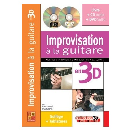 Improvisation à la guitare en 3D Emmanuel Devignac Ed Play Music Melody music caen