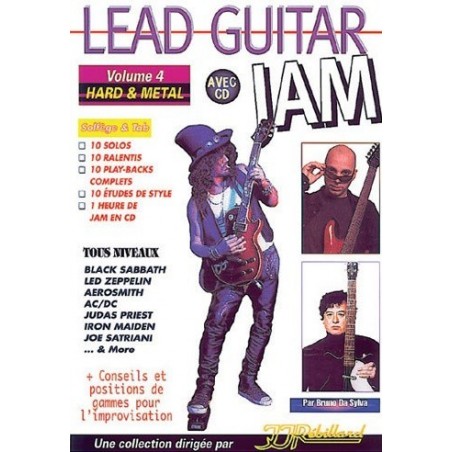 Lead Guitar Jam Vol4 Hard Metal Ed Rebillard Melody music caen