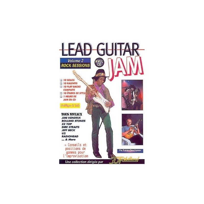 Lead Guitar Jam Vol2 Patrice Deschamps Ed Rébillard Melody music caen