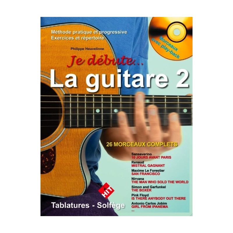 Je débute la guitare Vol2 Philippe Heuvelinne Ed Hit DIffusion Melody music caen