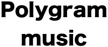 Ed. Polygram music